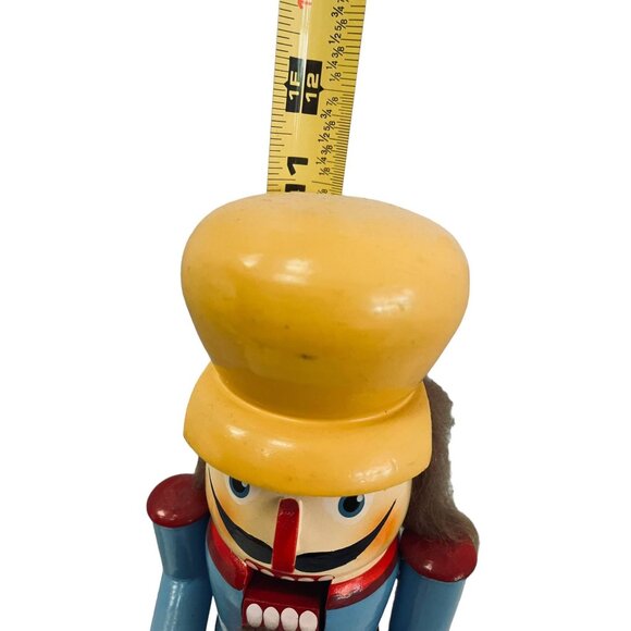 Nutcracker Soldier Christmas Decor Greenbrier Blue Red Yellow 4" x 11" - Picture 8 of 9